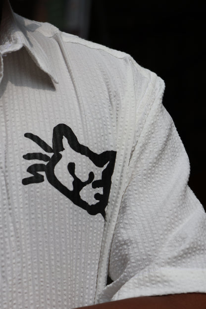 Abstract Graphic Half-Sleeve Shirt – Urban Statement Fit