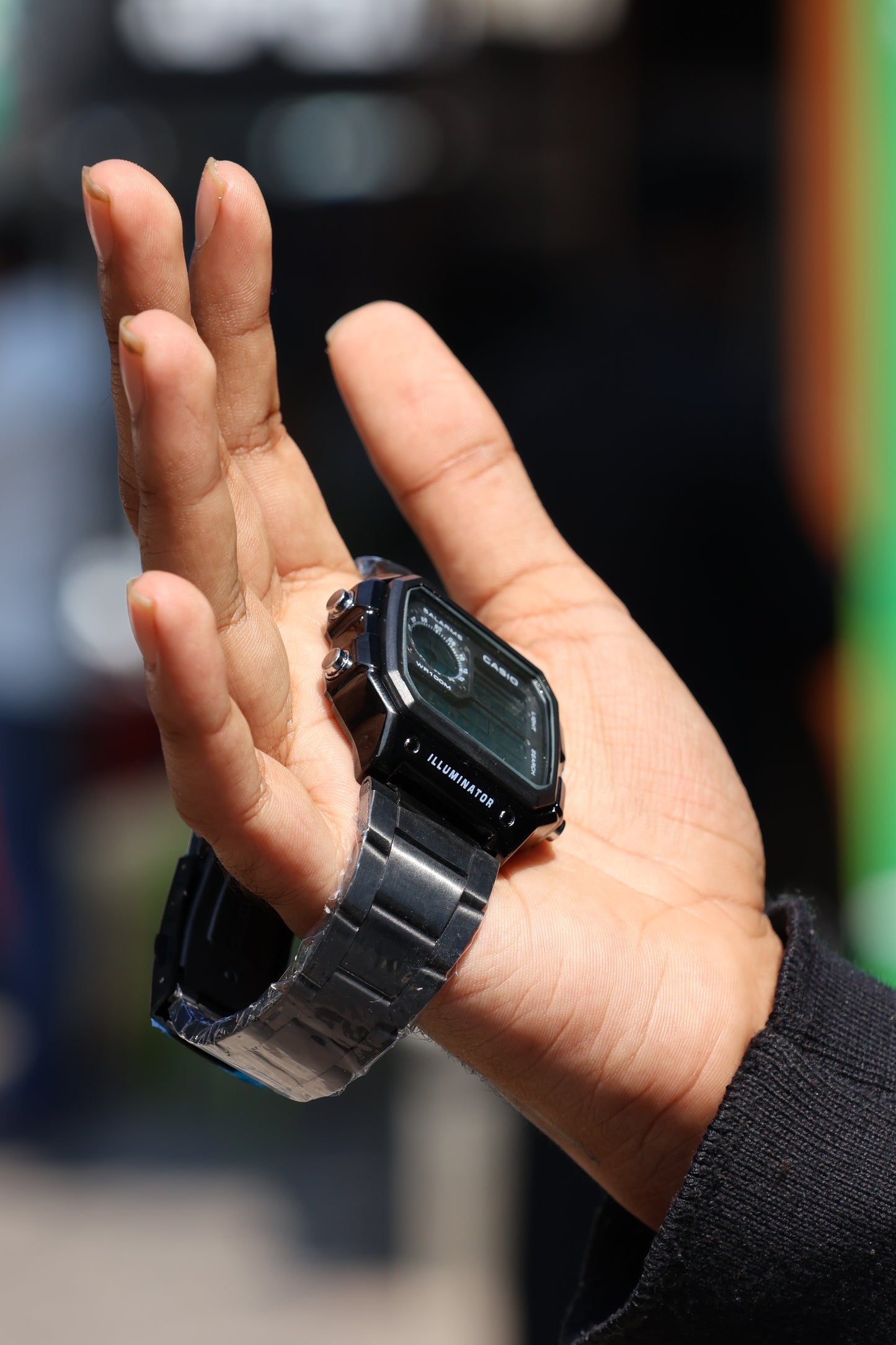 Casio World Time Digital Watch – Steel Strap | 10-Year Battery