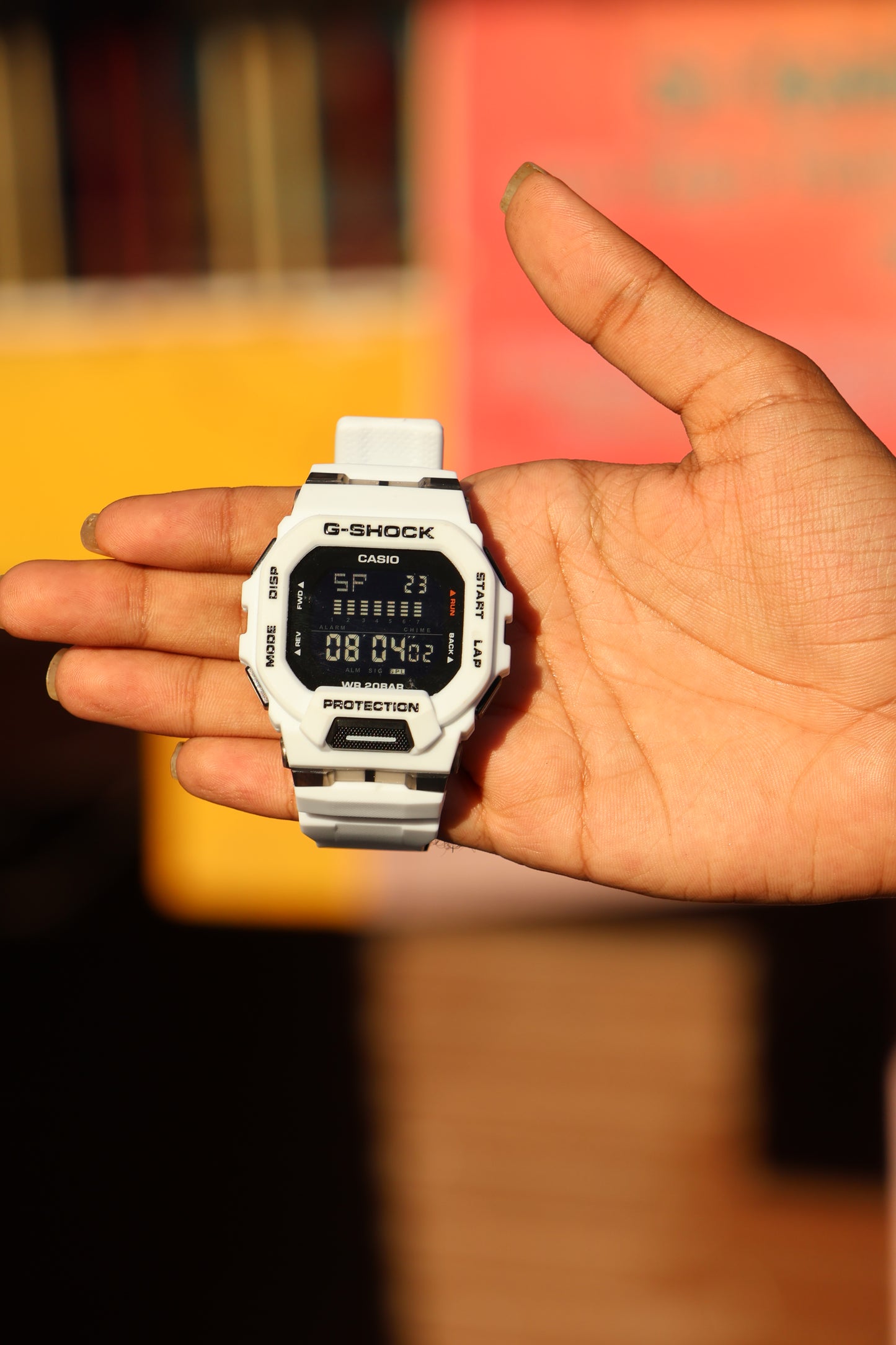 Casio G-SHOCK White Digital Watch – Shock Resistant | 200M Water Resistant