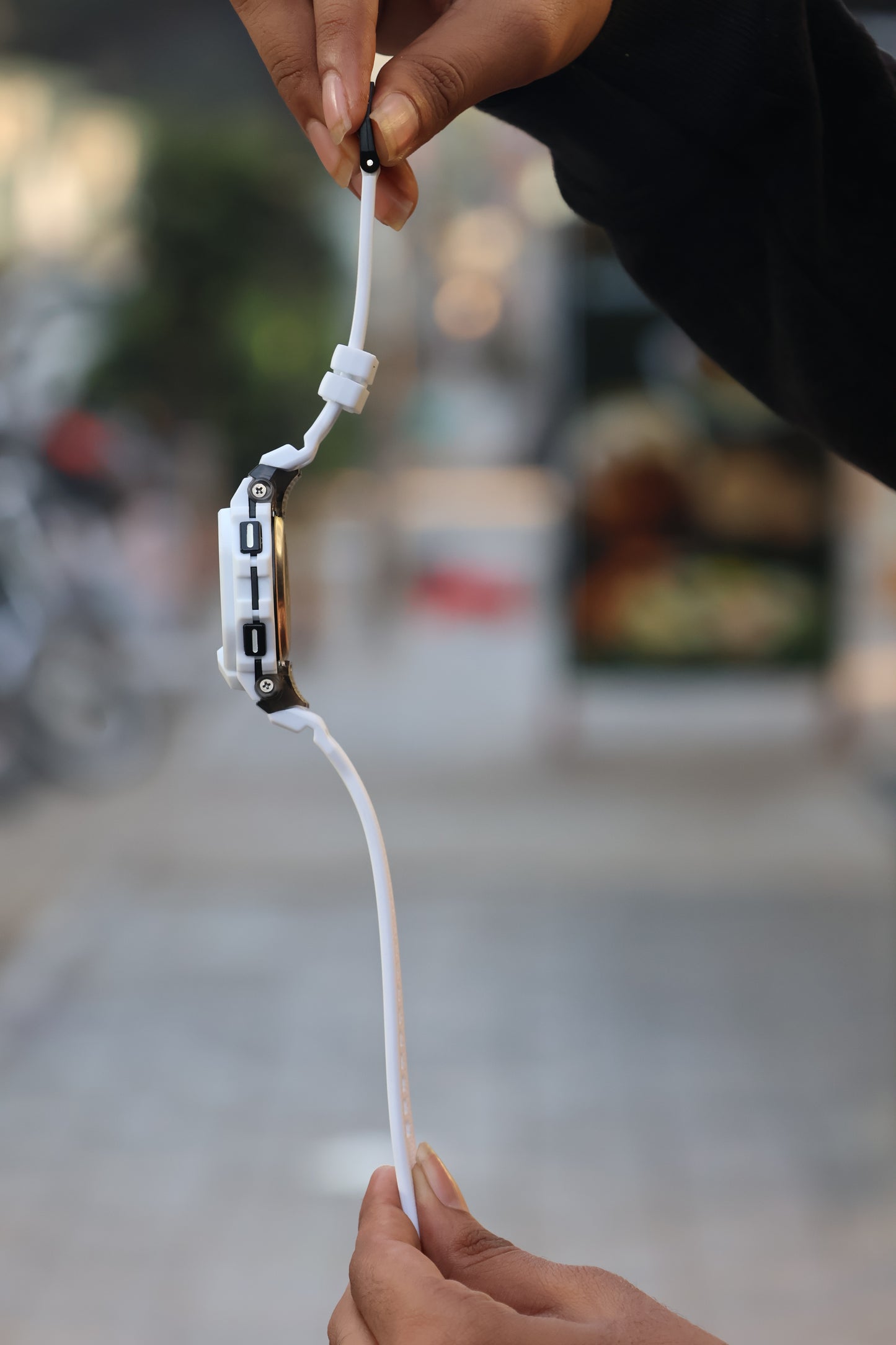 Casio G-SHOCK White Digital Watch – Shock Resistant | 200M Water Resistant