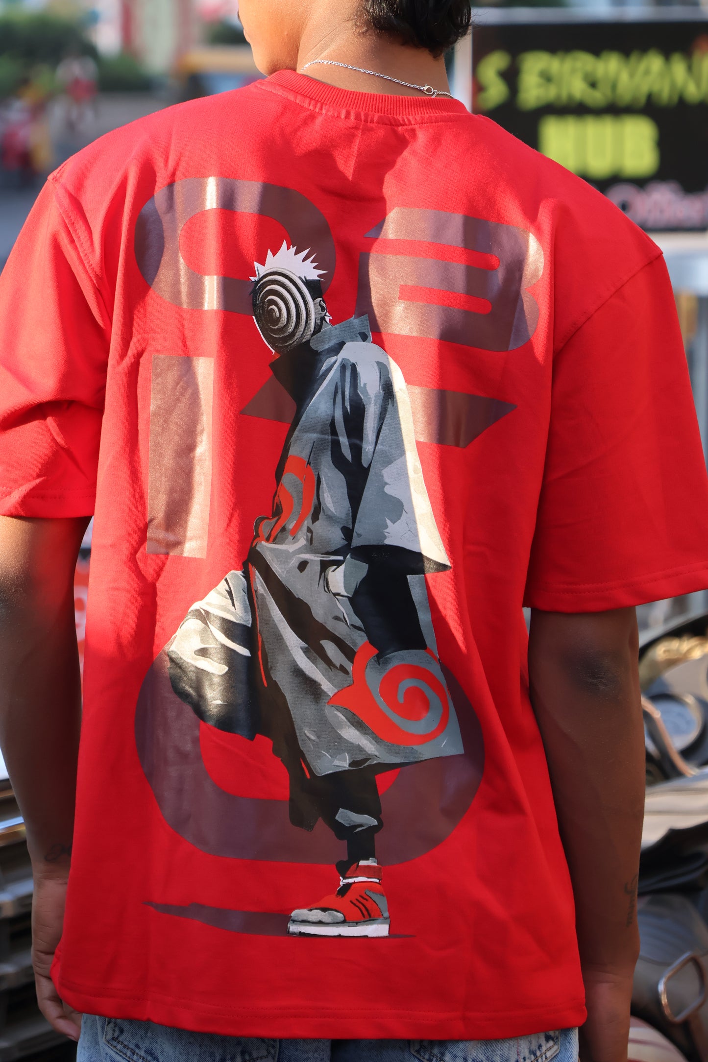 Red Graphic Streetwear T-Shirt – Front & Back Print