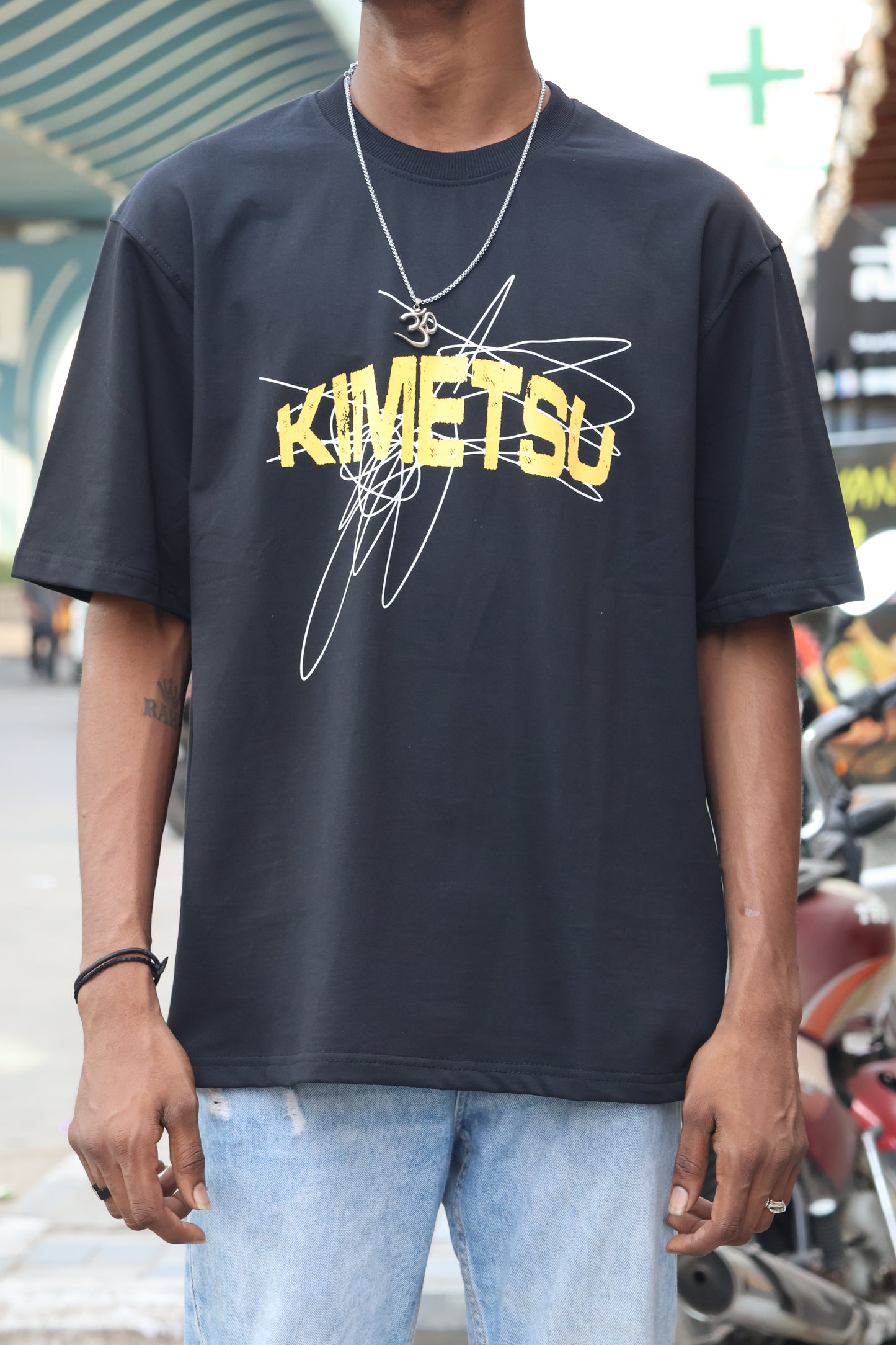 Black Demon Slayer "Kimetsu" Oversized T-Shirt