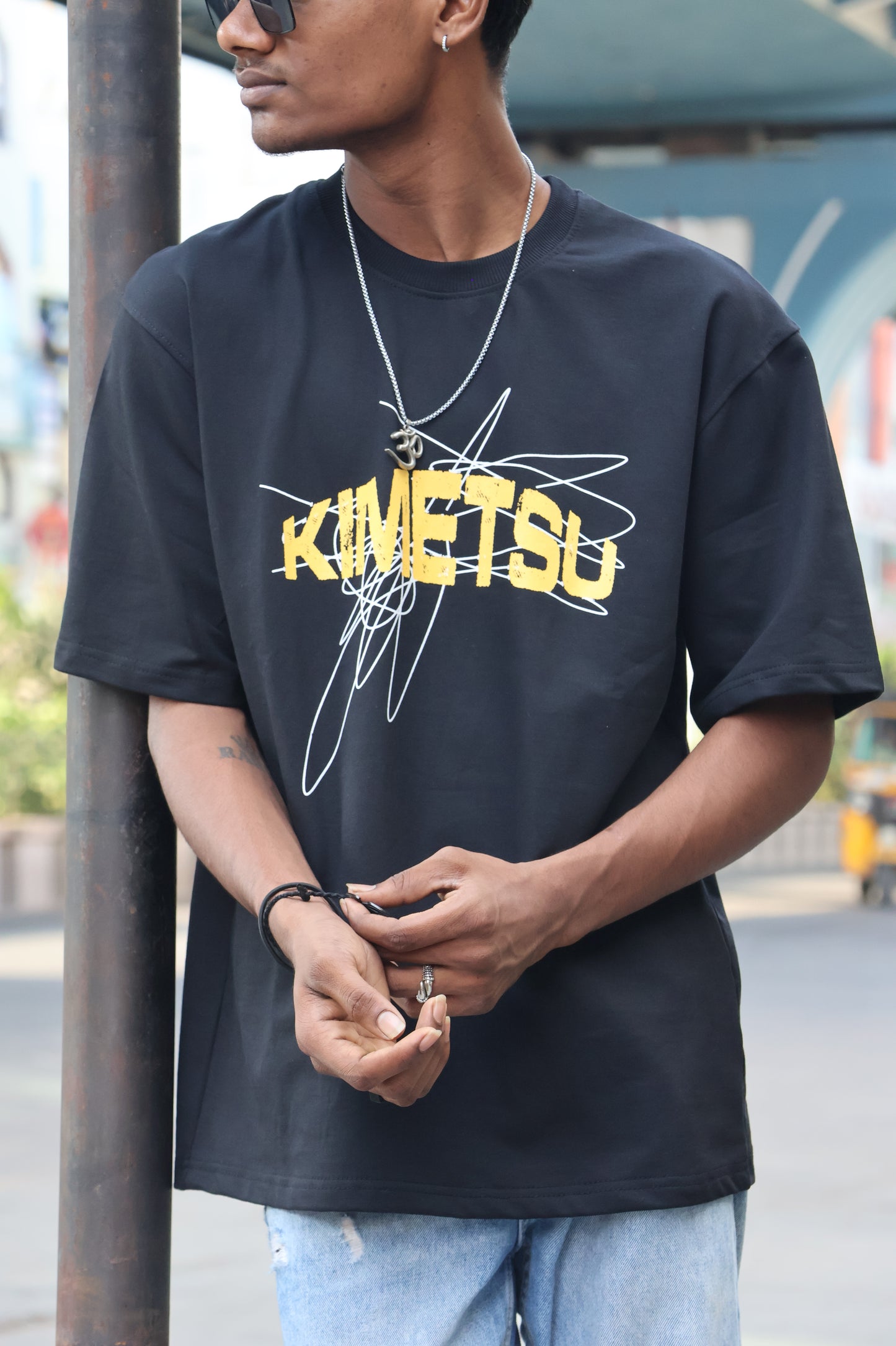 Black Demon Slayer "Kimetsu" Oversized T-Shirt