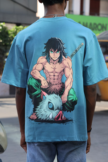 The Beast Within – Inosuke Hashibira Oversized Streetwear Tee
