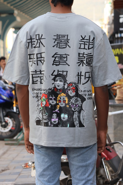 Hashira Squad – Premium Oversized Streetwear Tee