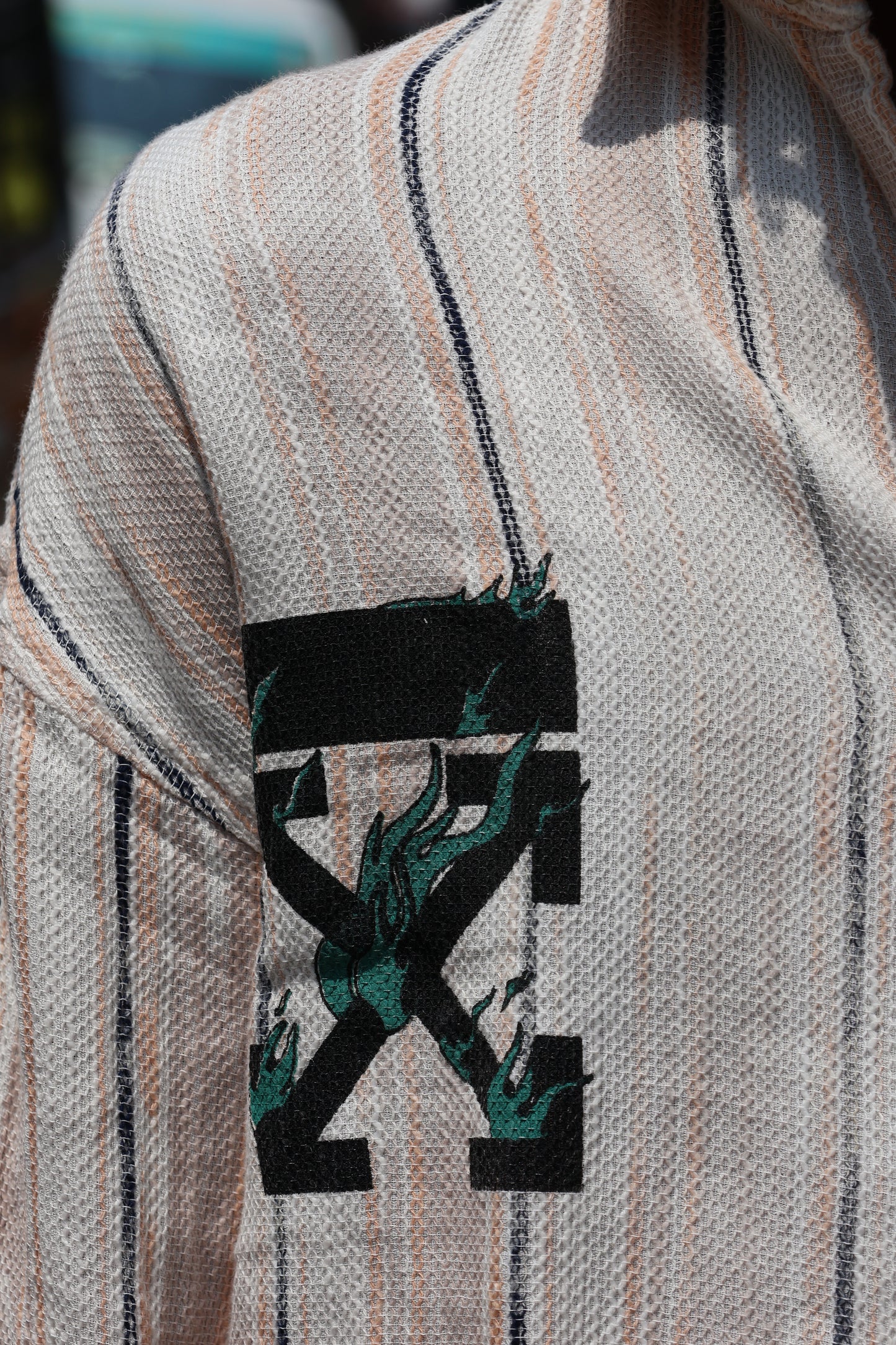 Urban Stripe Textured Shirt – Cream Edition