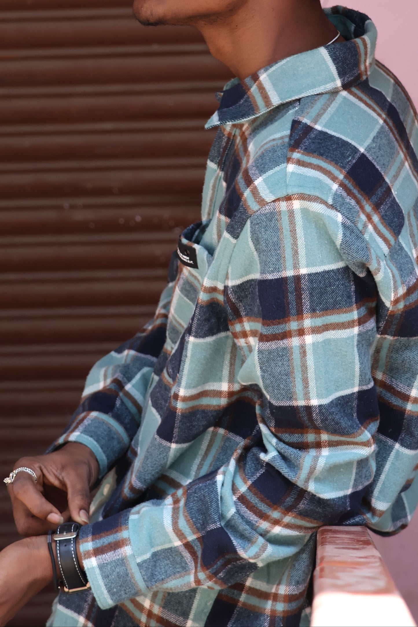 Classic Mint Check Flannel Shirt