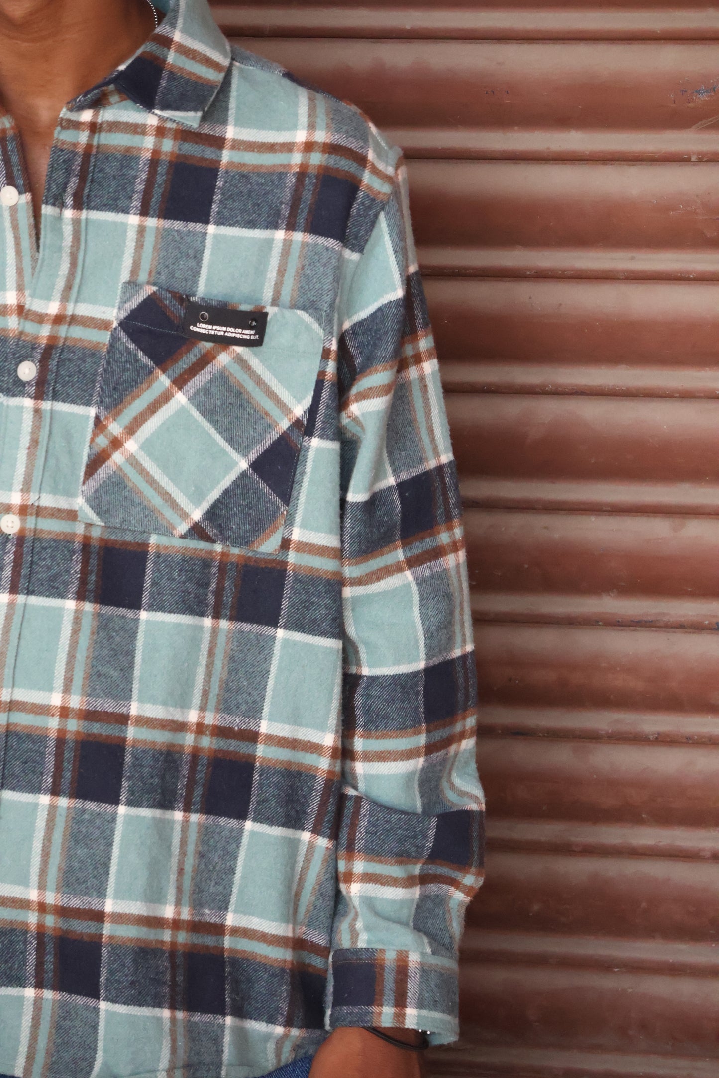 Classic Mint Check Flannel Shirt