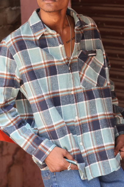 Classic Mint Check Flannel Shirt