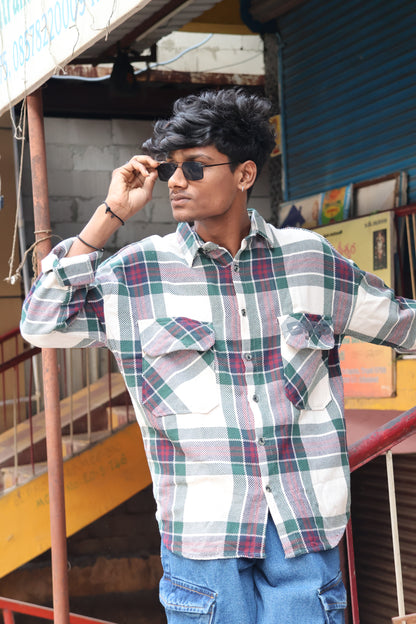 Heritage Forest Check Dual-Pocket Flannel