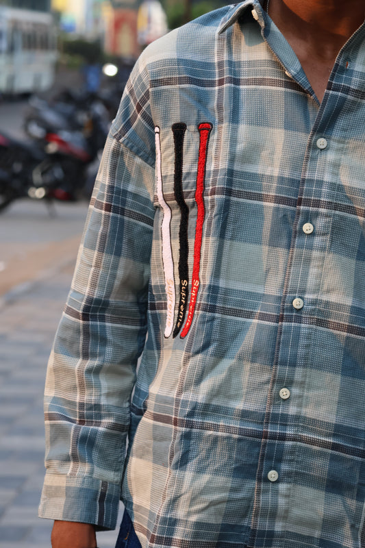Rad Plaid: The Triple-Stripe Embroidered Flannel