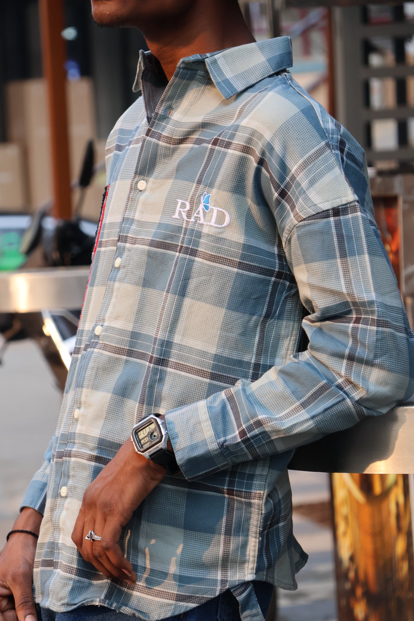 Rad Plaid: The Triple-Stripe Embroidered Flannel