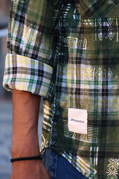 The Geo-Pattern Utility Flannel: Heritage Meets Street shirt