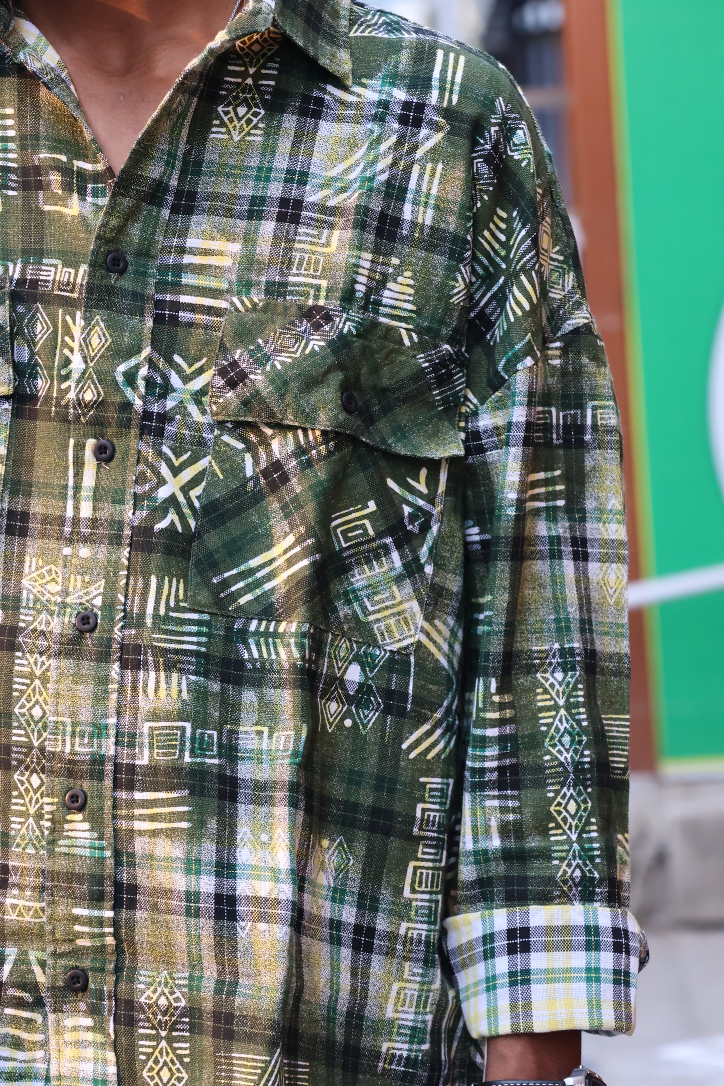 The Geo-Pattern Utility Flannel: Heritage Meets Street shirt