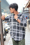 Urban Nomad Embroidered Flannel – Charcoal Plaid SHIRT