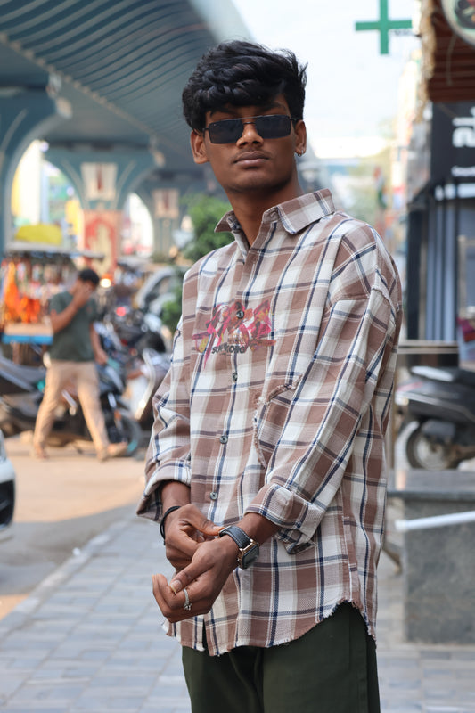 The Great Sage" Deconstructed Flannel – Streetwear Edition SHIRT