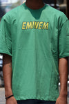 Eminem Comic Graphic Oversized T-Shirt – Green Streetwear Edition