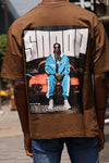 Snoop Dogg Graphic Oversized T-Shirt – Brown Streetwear Edition
