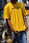 Tupac Graphic Oversized T-Shirt – Yellow Streetwear Edition