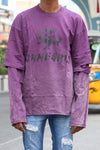 Purple Street Graphic Layered Long Sleeve T-Shirt