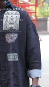 Vintage Heritage Graphic Button-Down Shirt – Charcoal SHIRT