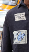 Vintage Heritage Graphic Button-Down Shirt – Charcoal SHIRT
