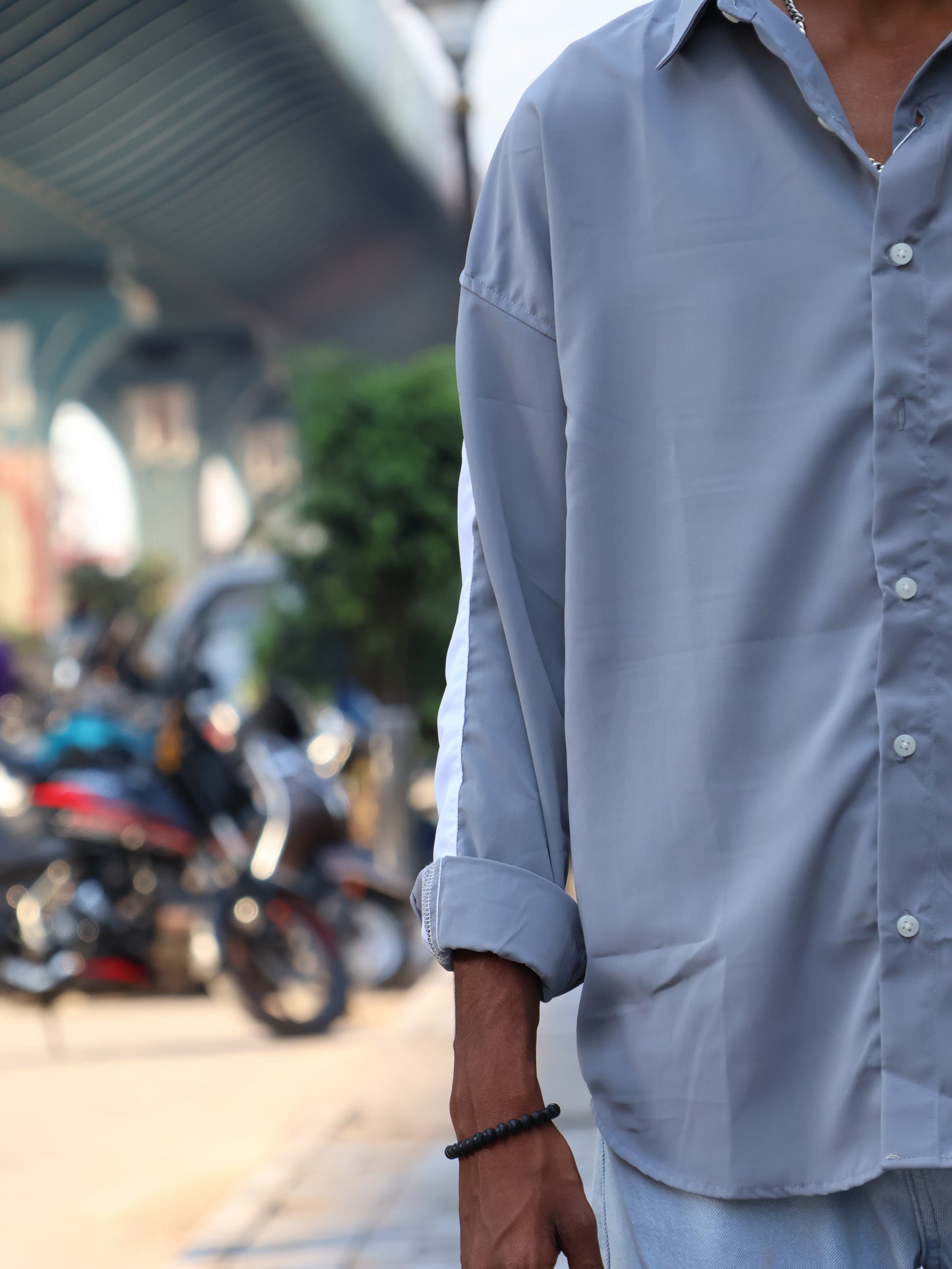 The "Palm Panel" Oversized Utility Shirt