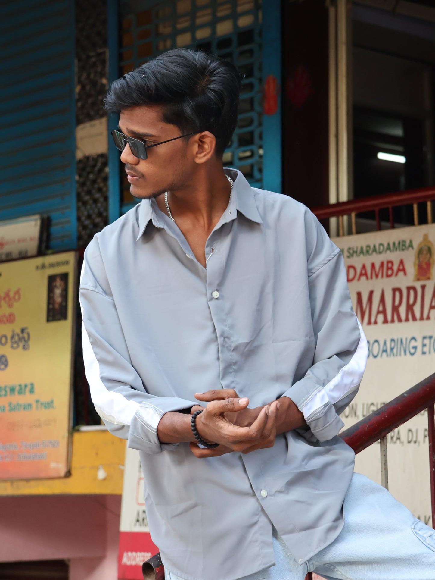 The "Palm Panel" Oversized Utility Shirt