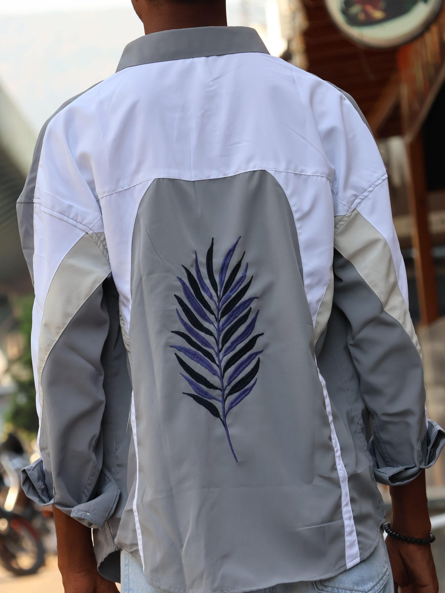 The "Palm Panel" Oversized Utility Shirt