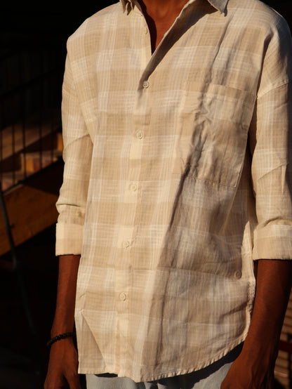 The "Champion" Distressed Check Overshirt