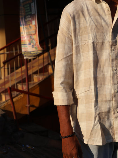 The "Champion" Distressed Check Overshirt