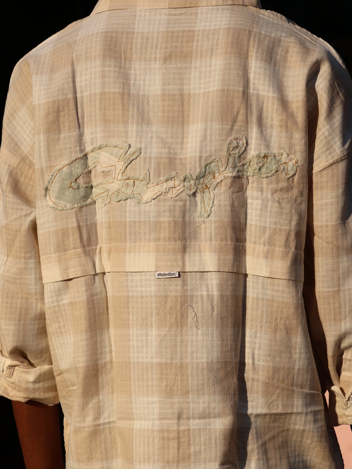 The "Champion" Distressed Check Overshirt