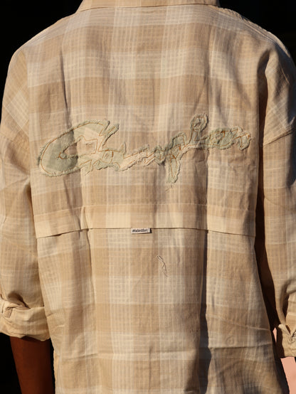 The "Champion" Distressed Check Overshirt