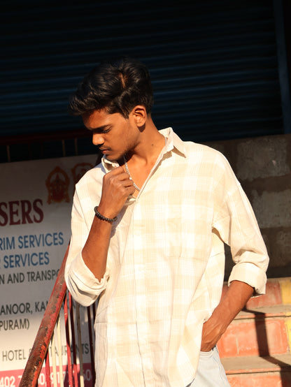 The "Champion" Distressed Check Overshirt