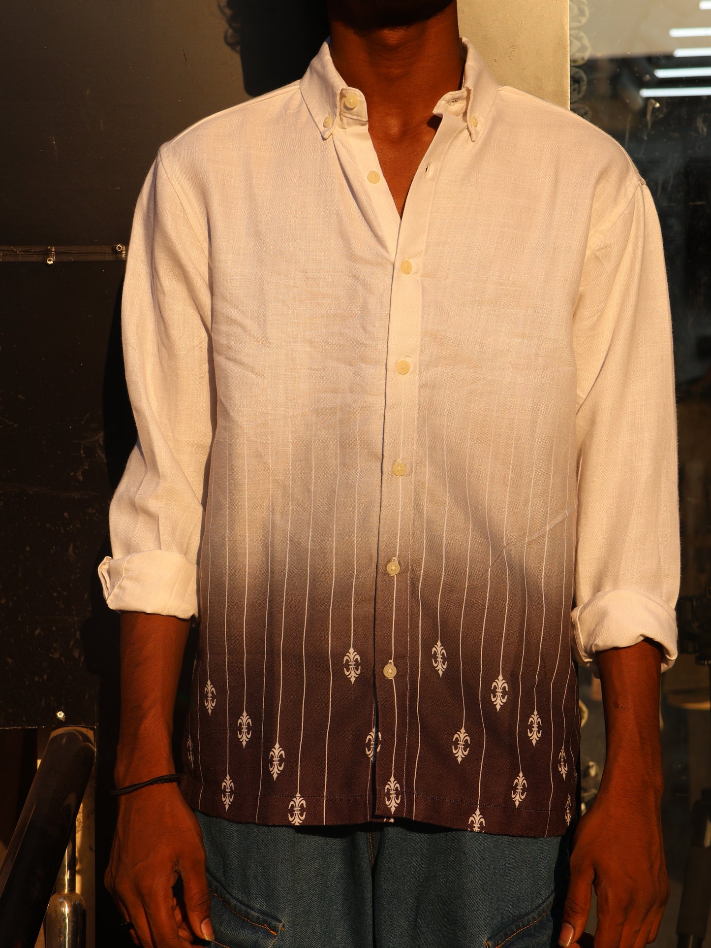 The "Royal Ombre" Pinstripe Shirt