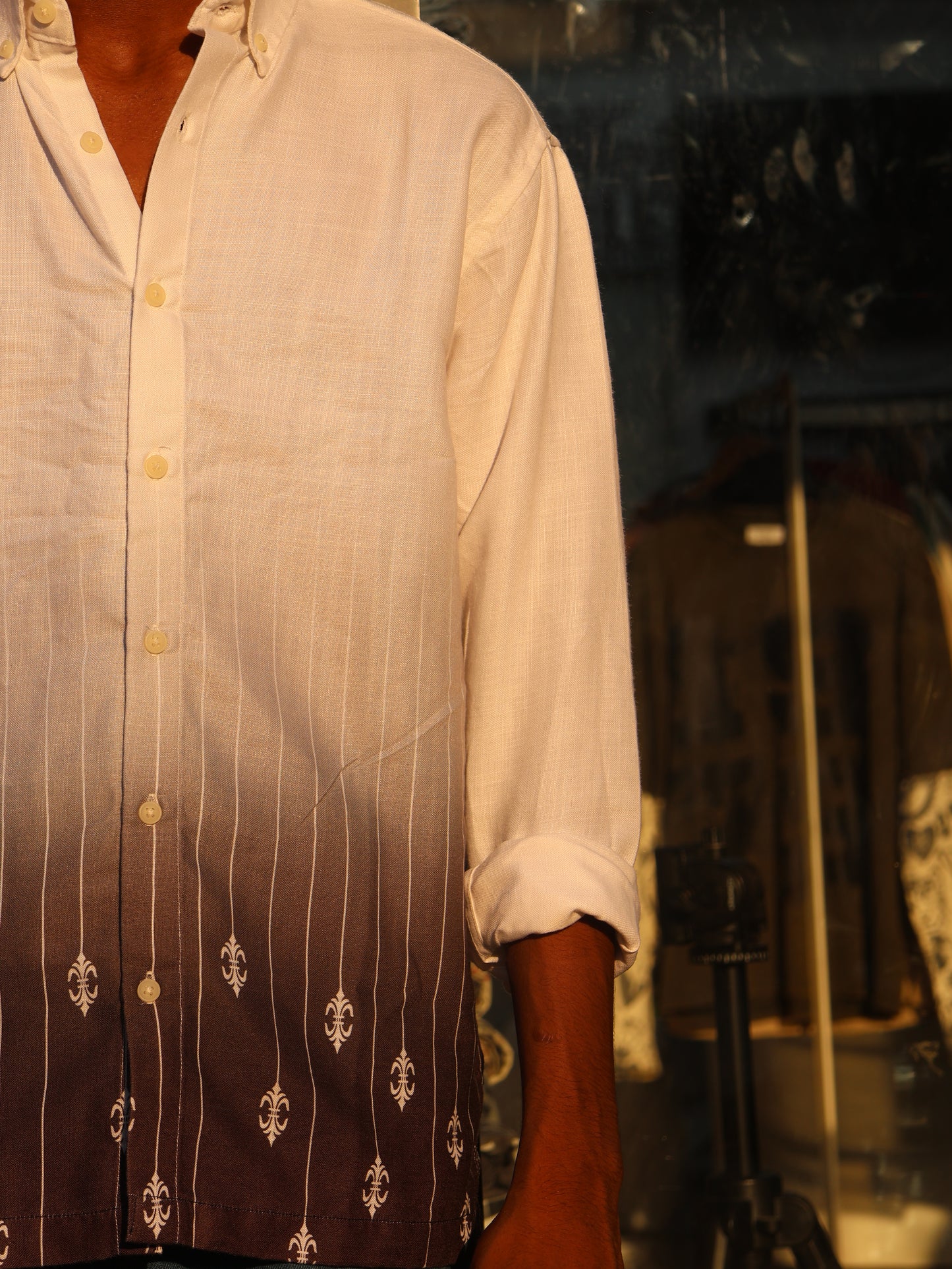 The "Royal Ombre" Pinstripe Shirt