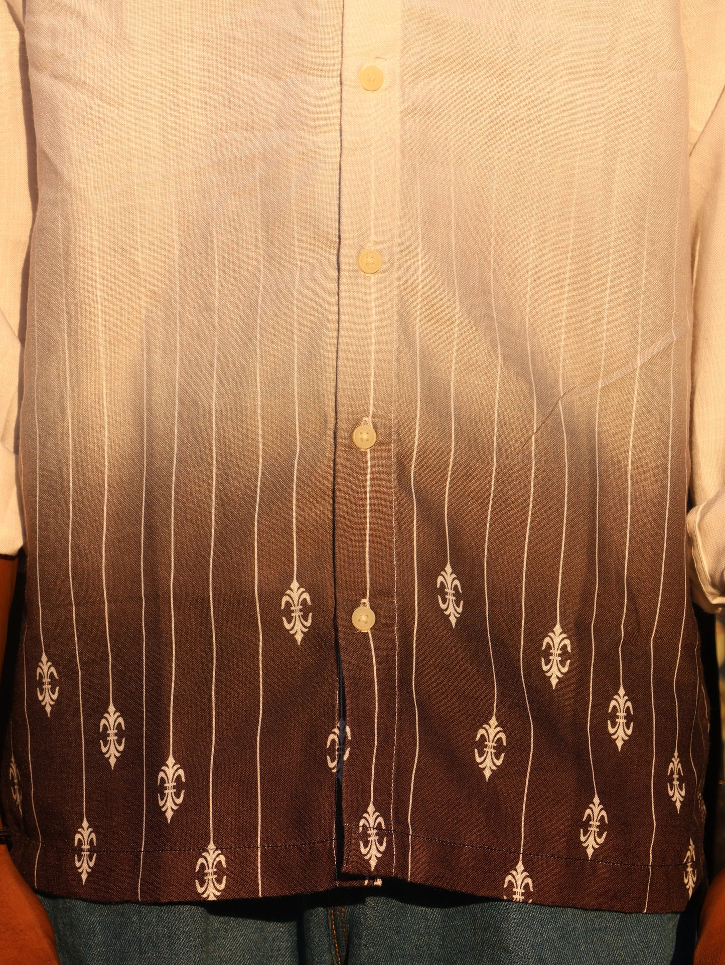 The "Royal Ombre" Pinstripe Shirt