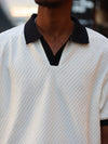 V-NECK  WHITE OLD MONEY T-SHIRT