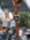 The Explorer’s Digital: World Time Chronograph in Bronze & Leather
