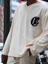 🤍 Textured Off-White V-Neck Sweatshirt