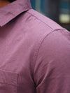 SKRIVOO Dusty Mauve Premium SKRIVOO  Linen  Shirt