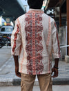 Ethnic Printed Designer Shirt – Cream & Rust