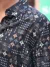 Abstract Printed Shirt – Black Multi Pattern