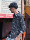Abstract Printed Shirt – Black Multi Pattern