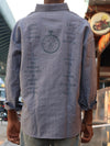 Vintage Grey Typography Printed Shirt