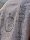 Vintage Grey Typography Printed Shirt