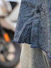 Navy Paisley Graphic Statement Shirt