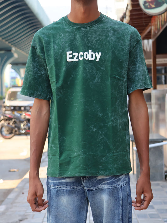 Ezcoby "Weekend" Forest Acid Wash Tee