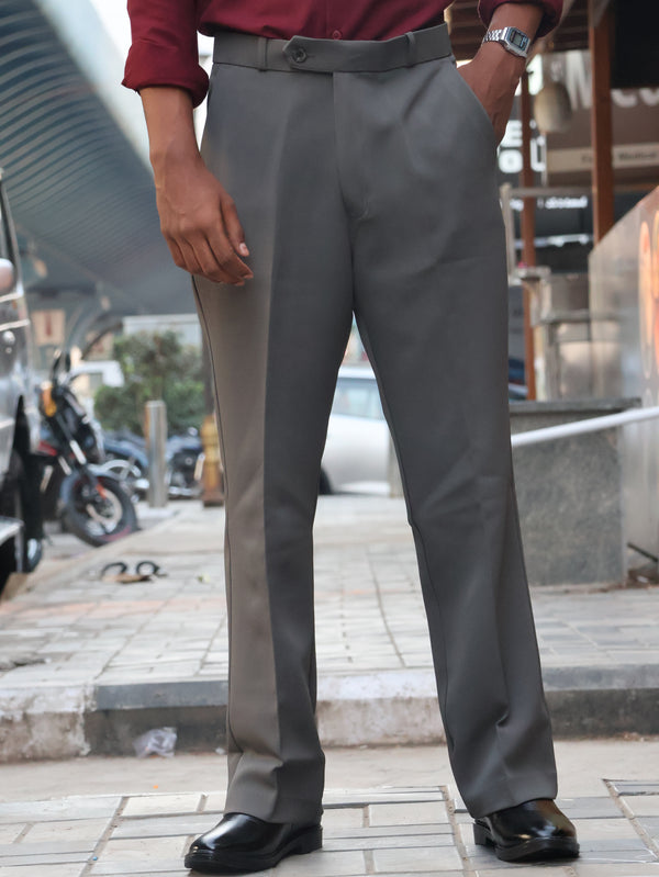 Modern Graphite Extended-Tab Trousers