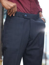 Midnight Navy D-Ring Side-Adjuster Trousers